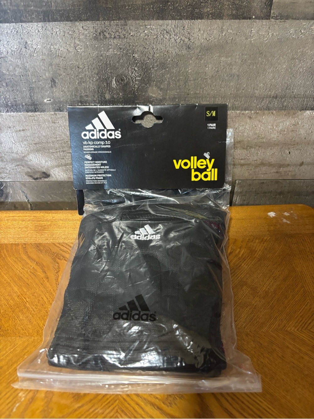 New adidas Pair of Black Volleyball Knee Pads - Small/Medium VB KP Comp 3.0